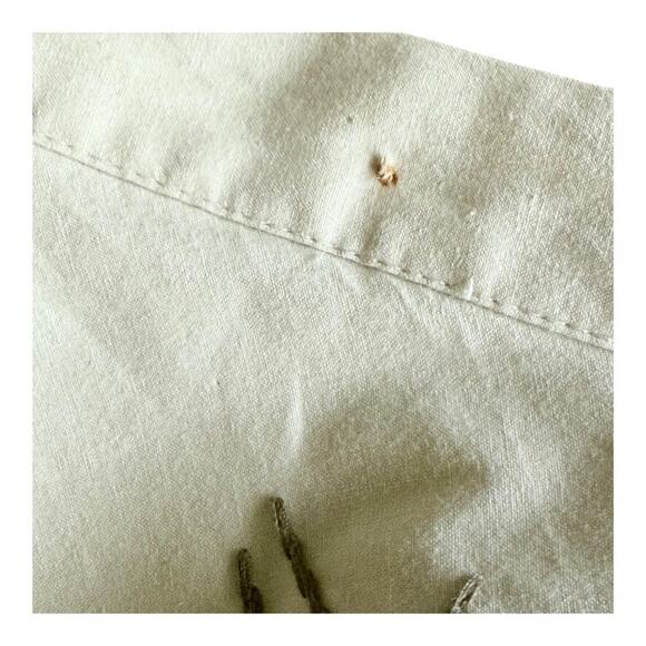 BCBGMAXAZRIA Floral Embroidered Flared A-Line Skirt Tan Neutral 100% Cotton L - Picture 11 of 13